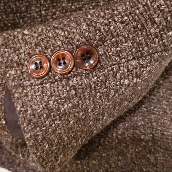 Vintage Anne Klein Brown Tweed Blazer - Picture 3 of 6